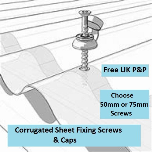 Screws and caps for - caps, corrugated